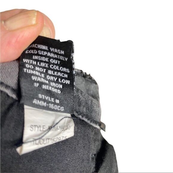 Camo Jeans Dark Gray Skinny Side Pockets Junior Size 9 Y - Picture 3 of 6